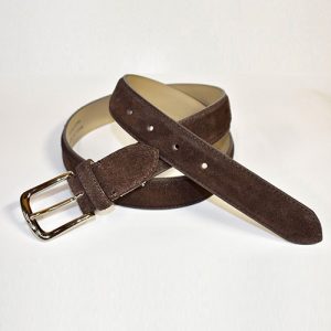 本革伸縮ベルト バックスキン スエードレザー イタリア産裏革 靴べら付き KR004