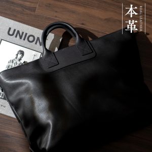 本革 メンズ トートバッグ 2way 牛革 通勤バッグ｜ショルダー対応 ファスナー開閉 大容量