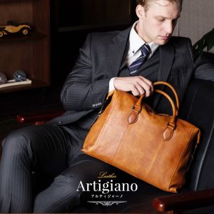本革 メンズ ビジネスバッグ 2way｜イタリアンレザー 通勤バッグ A4収納 ショルダー対応